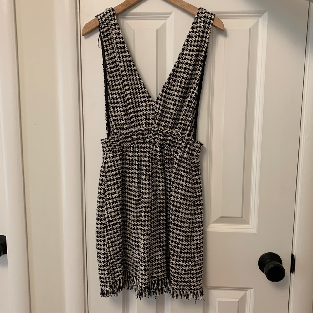 NWOT Zara Houndstooth Knit Dress Size XS